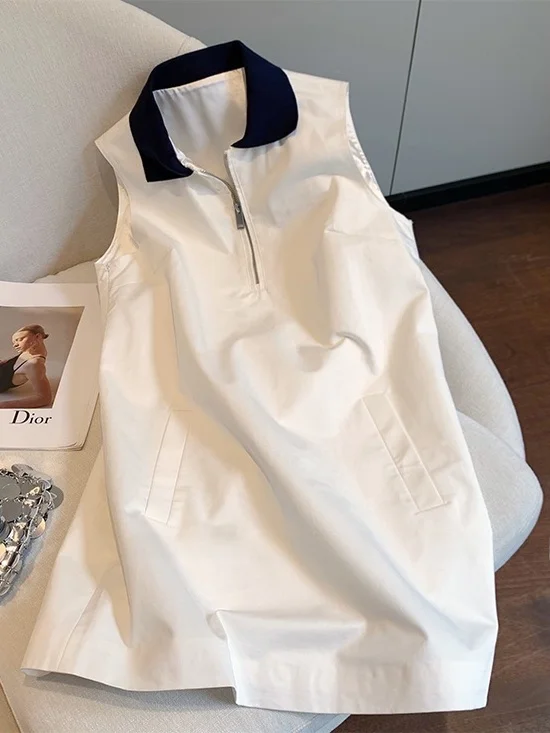 

Высококачественный японский Sle больших размеров Svel Dr, женский летний повседневный свободный утягивающий жилет, юбка трапециевидной формы миди Dr