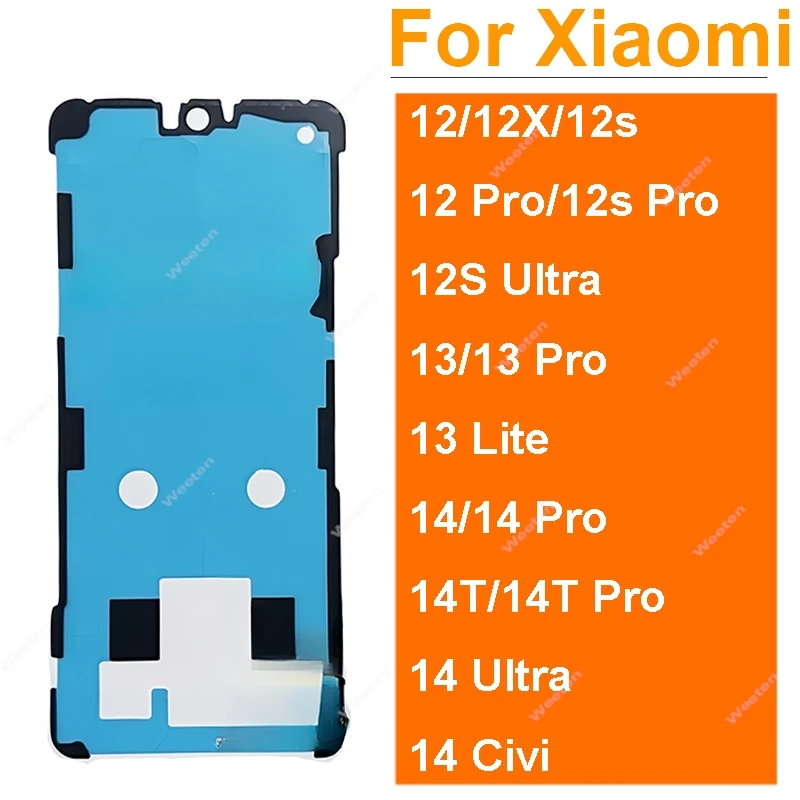 

Клейкая наклейка на переднюю рамку ЖК-экрана для Xiaomi 12X 12s 13 14T Pro Lite 14 12S Ultra Civi, клейкая лента для переднего дисплея