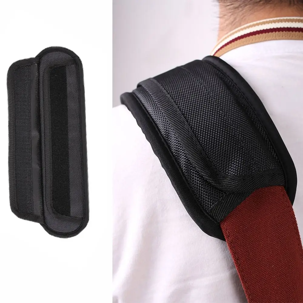 

Soft Universal Guitar Strap Pad Black Replace Fastener Cushions for Bag Strap Breathable Detachable Shoulder Pad Satchel