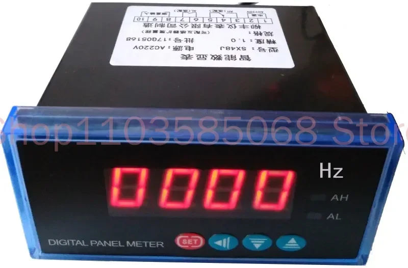 

SX48 0-10V Tachometer Digital Display Meter Frequency Converter Frequency Meter Ampere Meter 4-20mA,DP3 Rpm Transmitting