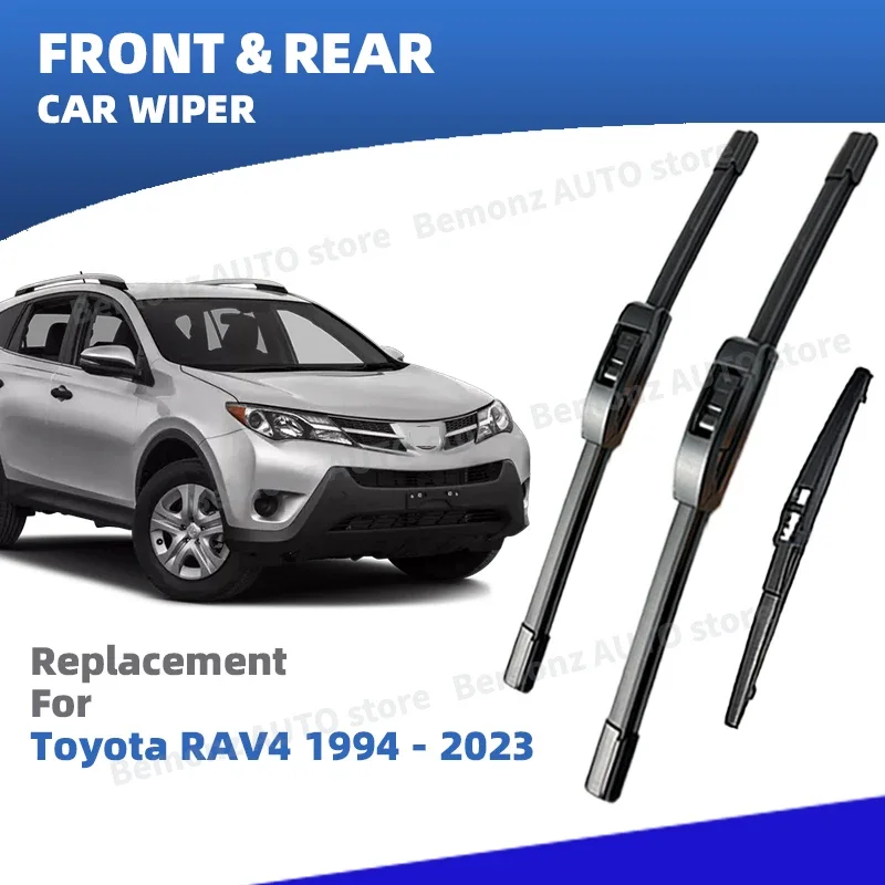 

Левая передняя и задняя щетка стеклоочистителя для Toyota RAV4 XA10 XA20 XA30 XA40 XA50 1994-2023 щетки для ветрового стекла, аксессуары