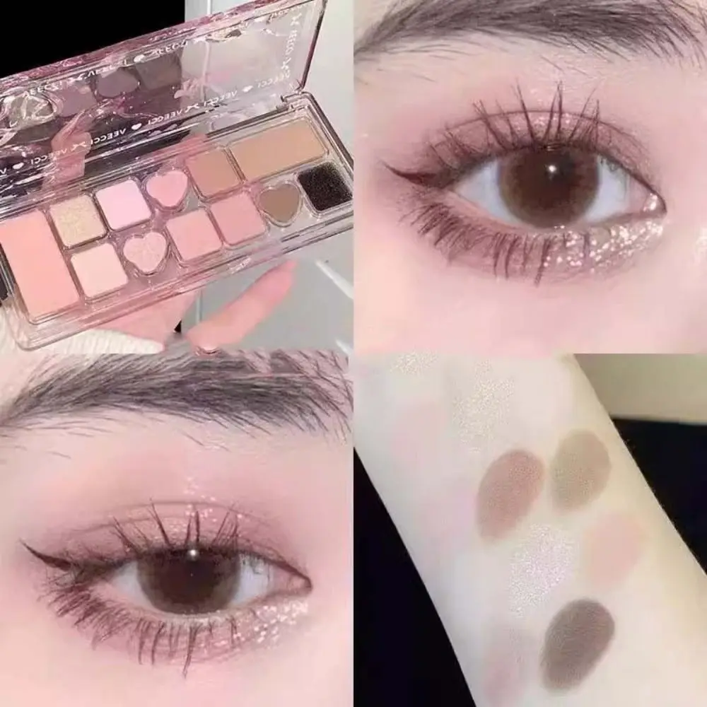 

Portable Long-Lasting Folding Eyeshadow Waterproof Colorful Eye Shadow Palette Shiny Beauty Makeup Kit Eyeshadow Powder Eyes