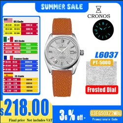 Cronos New 39mm Texture Luxury Men Business Dress Watches SW200 Automatic Mechanical Waterproof 100m L6037M