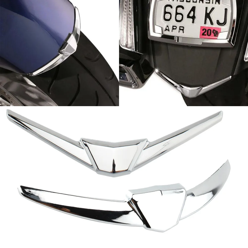 

Front Fender Tip Trim Cover Rear Mud Splash Guard Decoration Accessories For Honda Gold Wing GL 1800 Tour DCT GoldWing GL1800