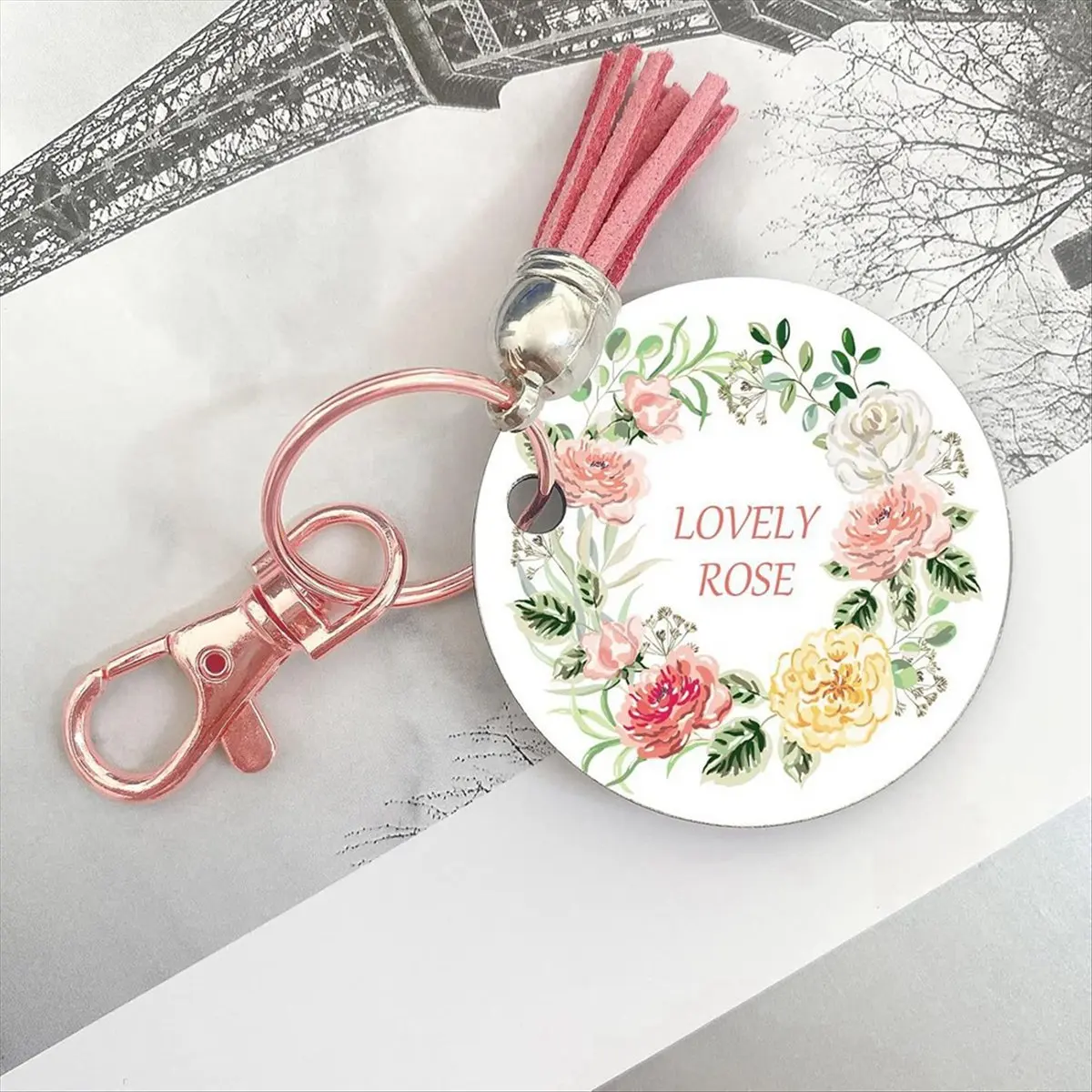 【coupon-】{0}120pcs-keyring-hook-clip-diy-keychain-split-rings-keyfob-key-rings-key-chain-key-pendant-ring-stainless-steel-ring