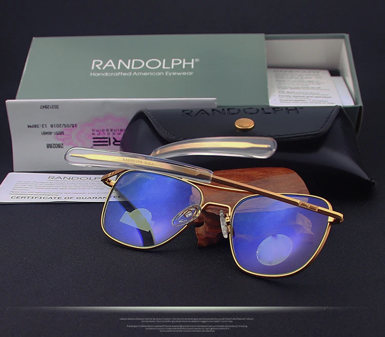 RE Sonnenbrille Mann Amerikanische Armee Militär Luftfahrt Pilot Sonnenbrille Gradienten Objektiv Frau Luxus Marke Vintage Titan Rahmen – Detail 19