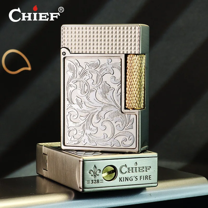 

Leader Suitcase Side Pulley Kerosiene Lighter Stainless Steel Tangcao Fully Sealed Oil Tank Lighter Smoke Accesoires