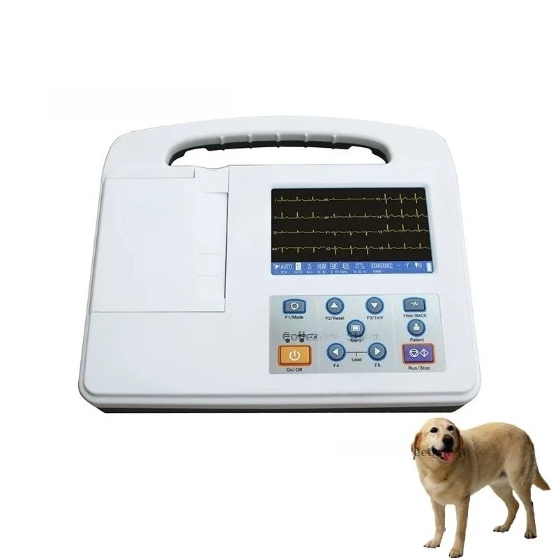 3 Channel Digital Electrocardiograph Machine Portable  Machine Veterinary  Equipment For Animal Pet Clinic Hospital