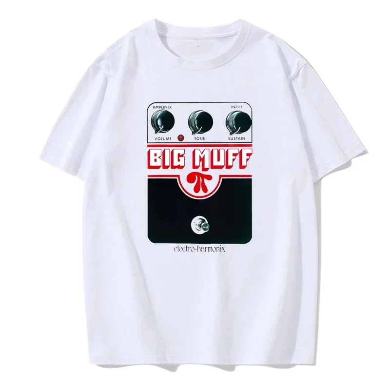 

Summer men's Big Muff theme Harajuku print 100% pure cotton round-neck short-sleeved T-shirt casual and fashionable clothing