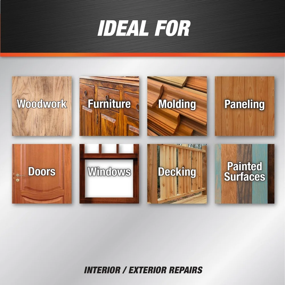 حشو الخشب الطبيعي 16 أونصة تركيبة من اللاتكس القابلة للصدأ سهلة الاستخدام سميكة سكين الصف حشو الإصلاحات الخارجية الداخلية