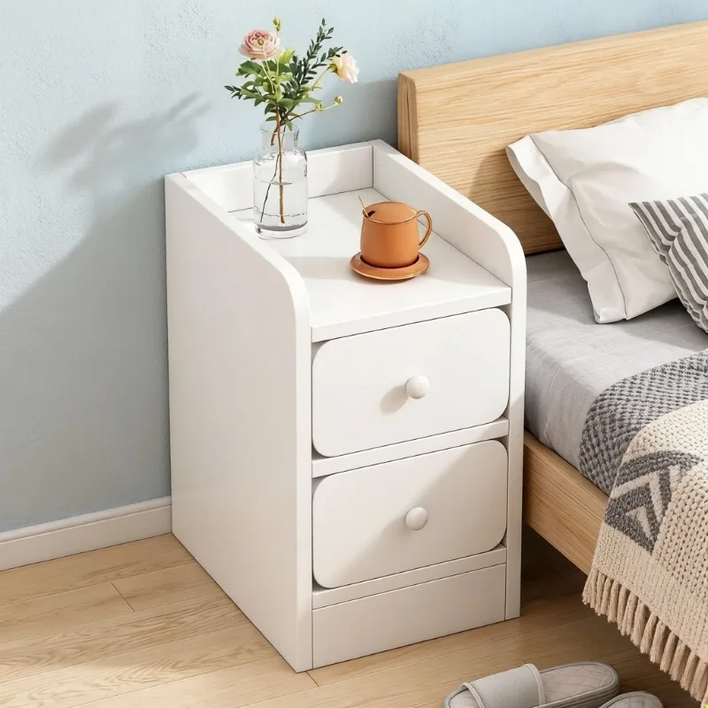 

Ultra-Narrow Multifunctional Bedside Cabinet, Simple Compact Storage Cabinet for Bedroom Narrow Space