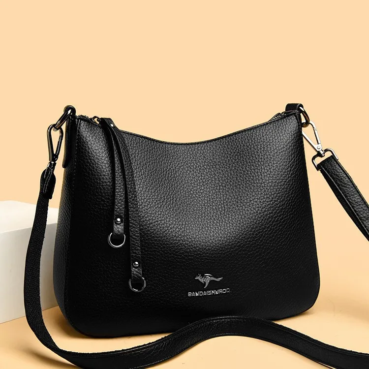 

Модная женская сумка через плечо из мягкой кожи, новинка 2023 года, ретро уличная крутая ветровая сумка-мессенджер