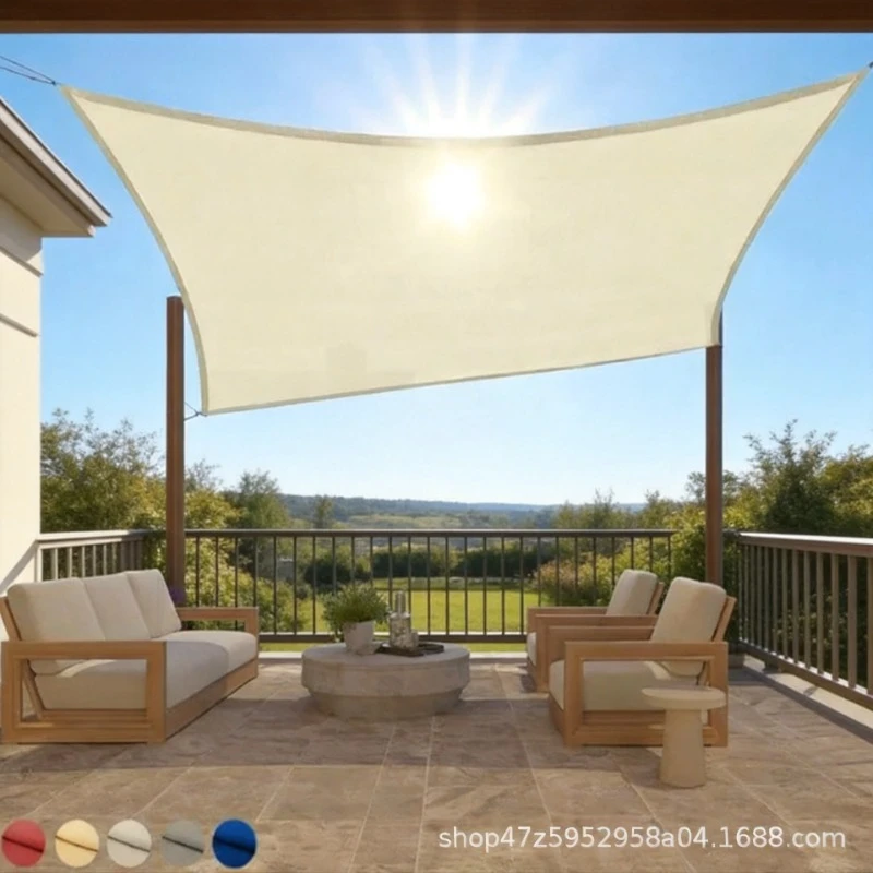Waterproof Outdoor Sunshade Sail Oxford Cloth Canopy Rainproof Snow Shade for Courtyard Garden