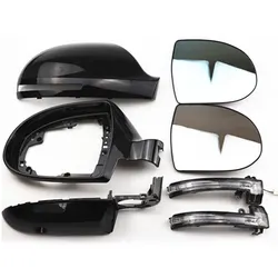 For Great Wall Haval H6 Auto Left Right Rear Heated Mirror Glass Frame Turn Signal Light Side Mirror Cover Car Accessories
