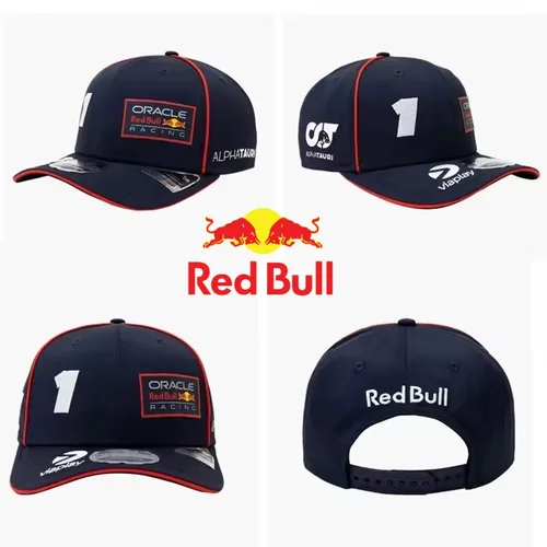 Gorra de béisbol Red Bull a la moda con bordado para hombres y mujeres, gorra de camionero para exteriores para las cuatro estaciones, visera deportiva informal para exteriores, sombrero protector solar