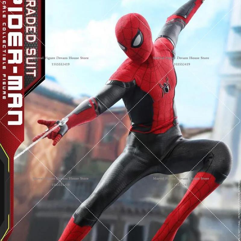 In Stock HOTTOYS HT MMS542 1/6 Scale Collectible Spider-Man Far From Home 12Inch Male Solider Action Figure Model Upgraded Suit