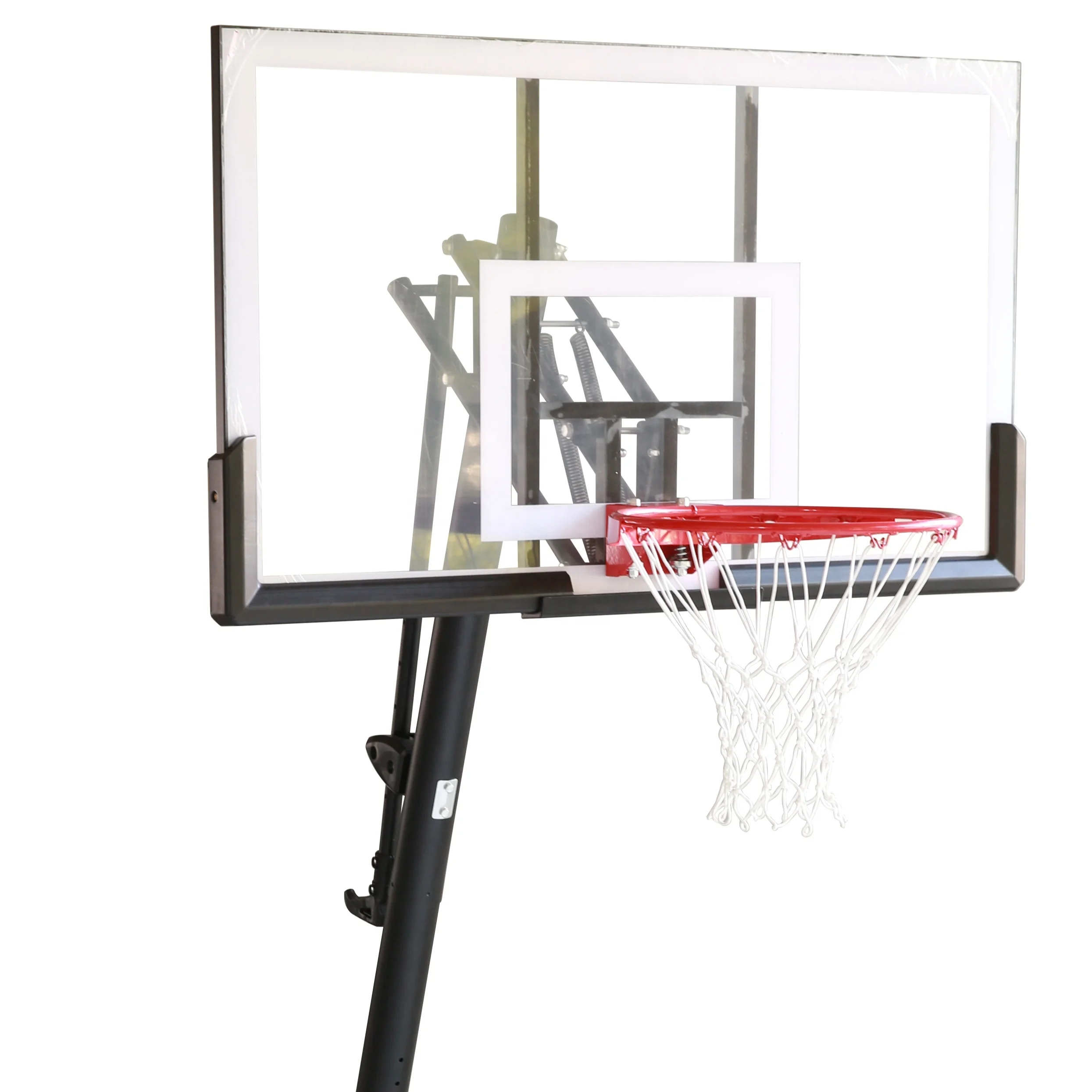

54" Acrylic Portable Basketball Hoop 50"/54" Backboard Rack