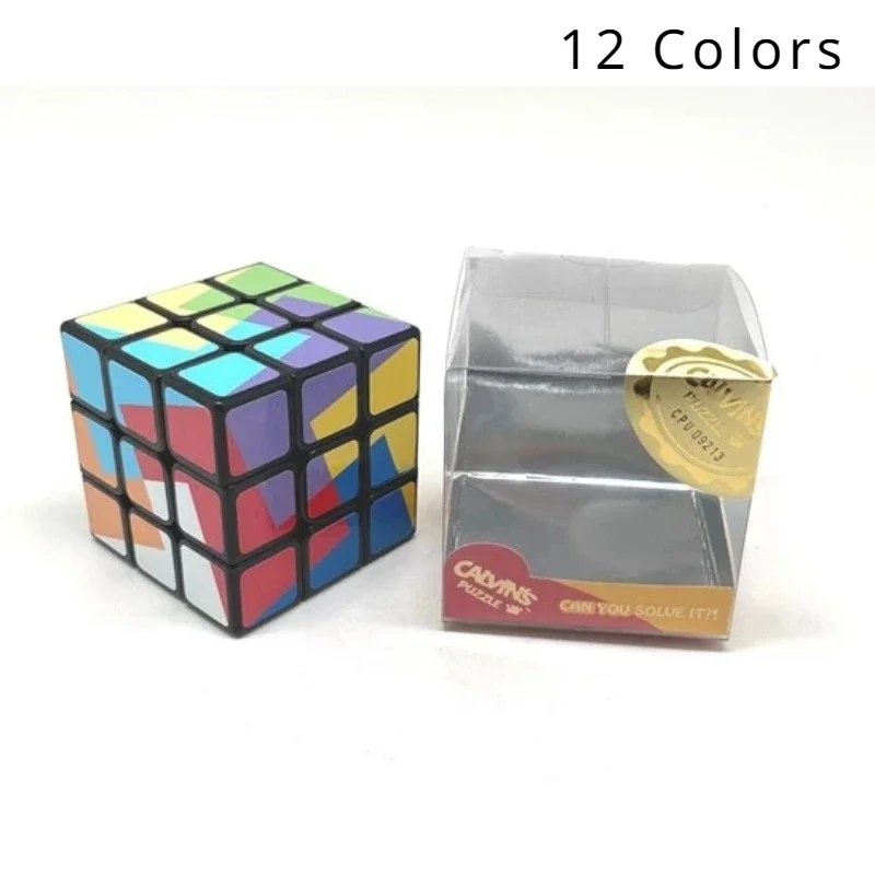 Calvin's Puzzle New 3x3 Cube 3x3x3 Sleep Cube (4 Colors 12 Colors ) Black Body Magic Cube Children's Educational Toy 6-12y