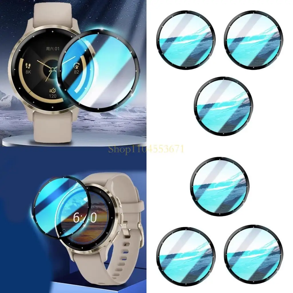 Best Seller 3Pcs/set Screen Protector 3D Curved Full Coverage Scratch Proof Fingerprints Proof for 3S Smartwatch