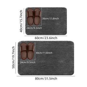 Thick and soft stuffed rug, bathroom rug, bedroom rug, living room rug, non -slip rug, non -slip water absorption 6 Main Sales Room Room - №5