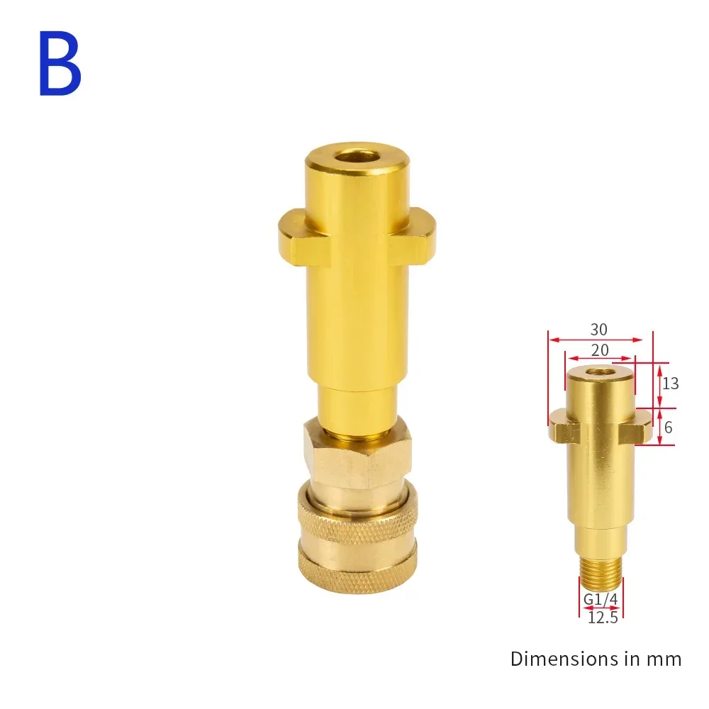 Hochdruckreiniger-Schnellverbinder 1/4 Zoll auf Spritzpistolen-Zauberstab-Lance-Bajonett-Adapter 1/4 Zoll für Karcher Bosch AR Elitech Interskol Lavor