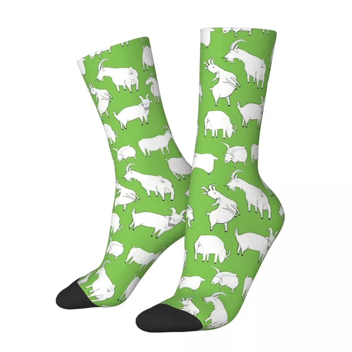 Charity Fundraiser - Green Goats Socks Harajuku High Quality Stockings All Season Long Socks Accessories for Man's Woman's Gifts