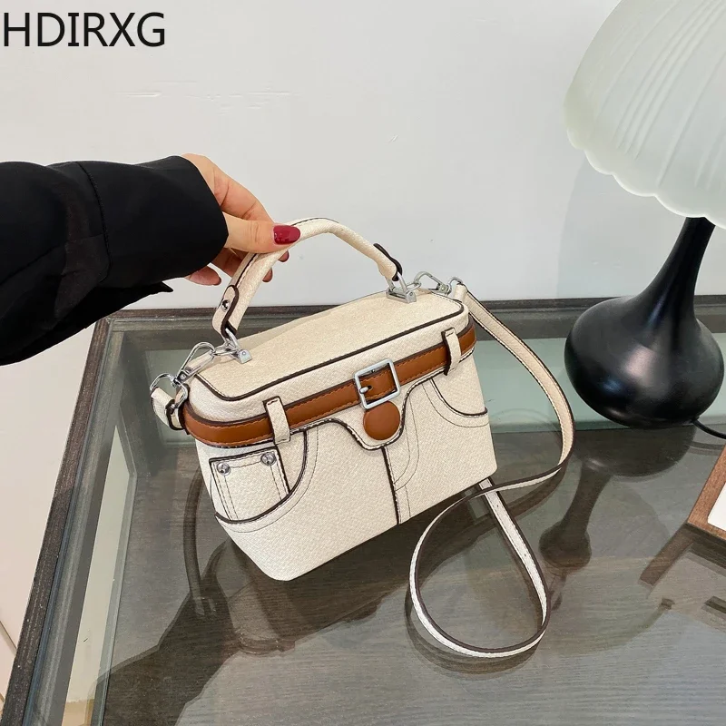 Small Classic Handbags Bag for Women Casual Women's Crossbody Vintage British Style Bags Double Zipper Shoulder Bag Main Push