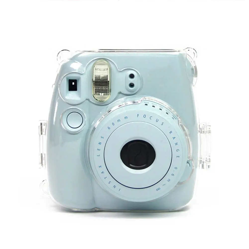 Crystal Rainbow Lanyard Anti-scratch Camera Cover Storage Case Transparent Protective Shell For Fujifilm Instax Mini 8/8+/9