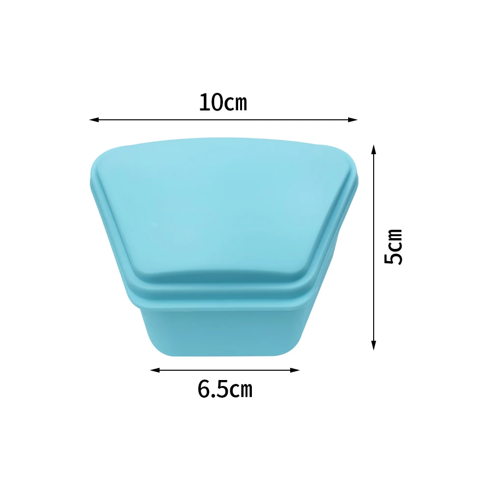Caixa de armazenamento ortodôntico, Oral, Trapézio, Dentadura Caixa, Bandeja, Plástico, Recipiente de dentes falsos, Protetor, Limpo