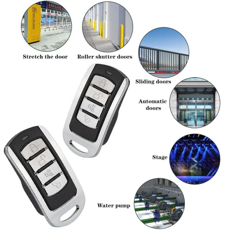 Wireless Remote Control for Garage Door 433MHz Copy Replication Remote Control Compatible Garage Door Remote Control
