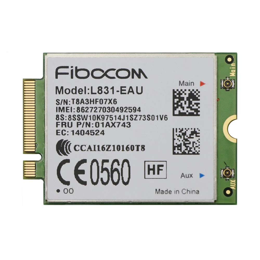 Fibocom L831-EAU XMM7161 LTE Cat M.2 Module FRU 01AX743 4G WWAN Card For Thinkpad X270 T470 L470 L570 T570 MIIX-510-12IKB Laptop