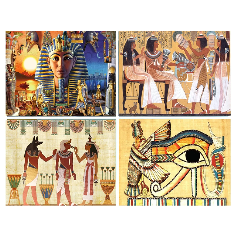 5D Diamond Painting Ancient Egypt Mural Full Diamond Mosaic Abstract Embroidery Cross Stitch Kits Home Decor pintura de diamante