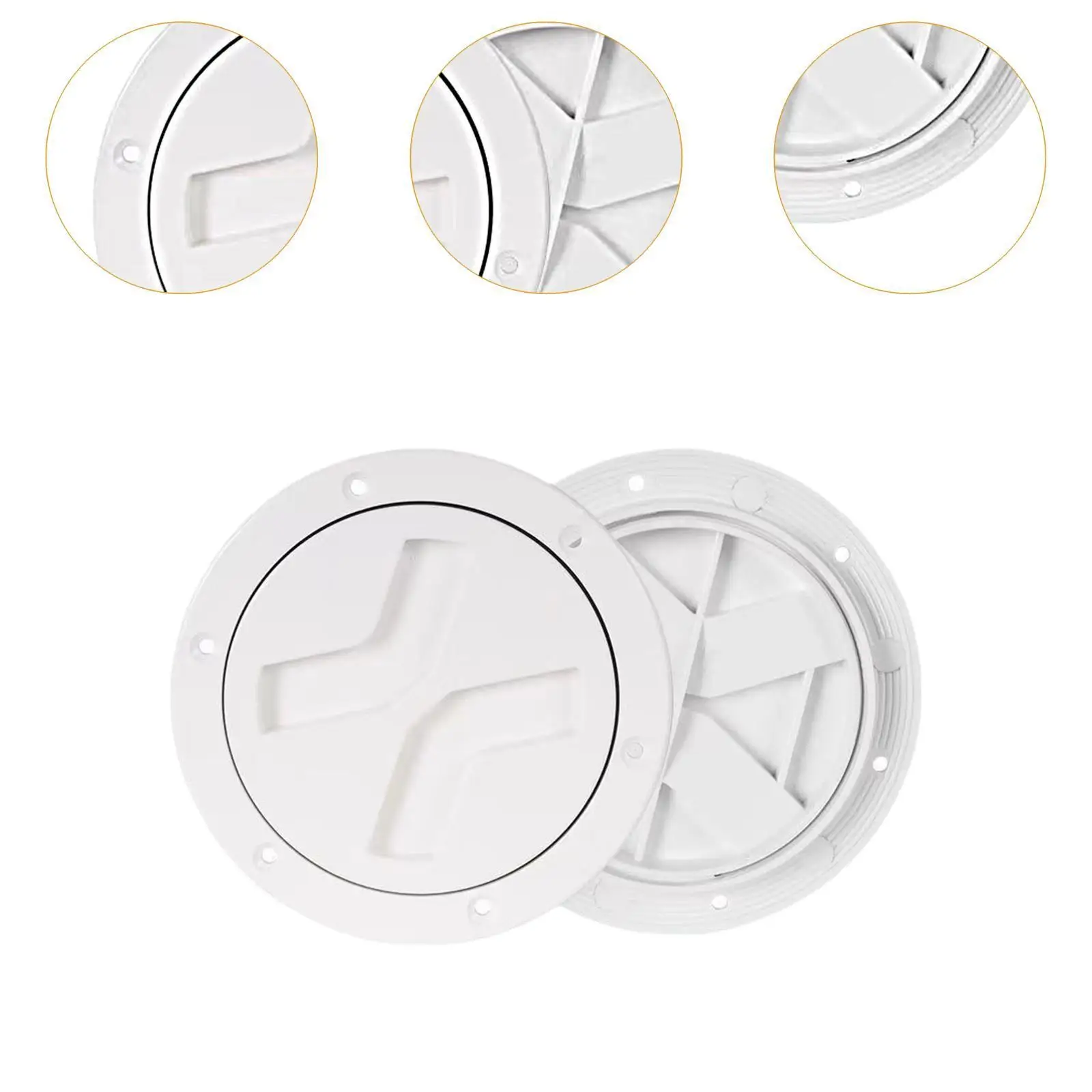 فتحة التفتيش البحري لوحة سطح السفينة مانعة للتسرب غطاء دائري قابل للفصل ملحقات القوارب لليخوت الكاياك #5