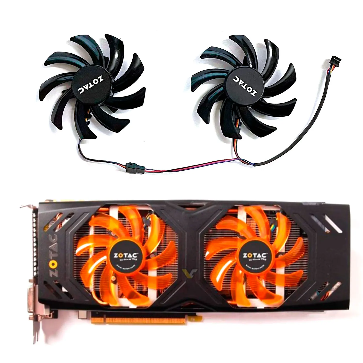 

New GPU fan 85MM 4pin FD7010H12S FDC10H12S9-C for ZOTAC GTX 770-2GD5 GTX760 cooling fan graphics card fan