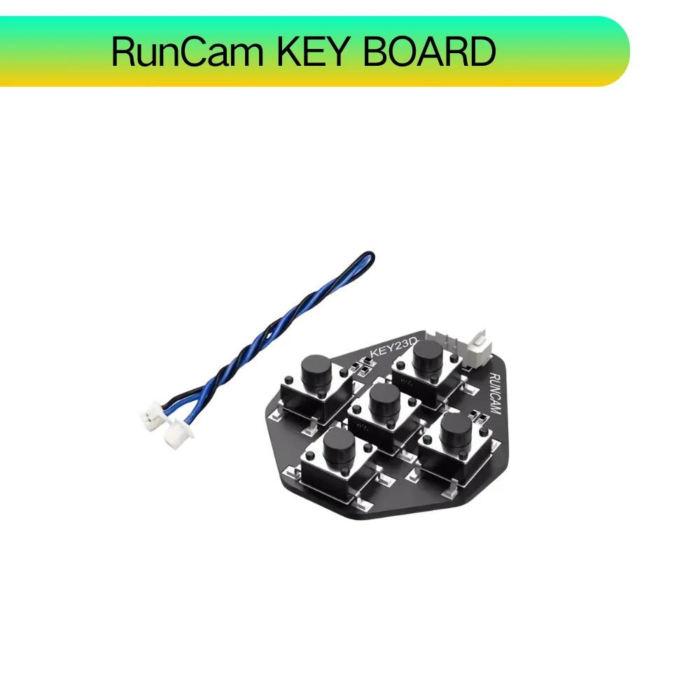 RunCam Key Board w/ 1.25mm 2pin FPV Silicone Cable for Micro Sparrow Micro Swift 2 eagle Camera Replace Spare Part Accs