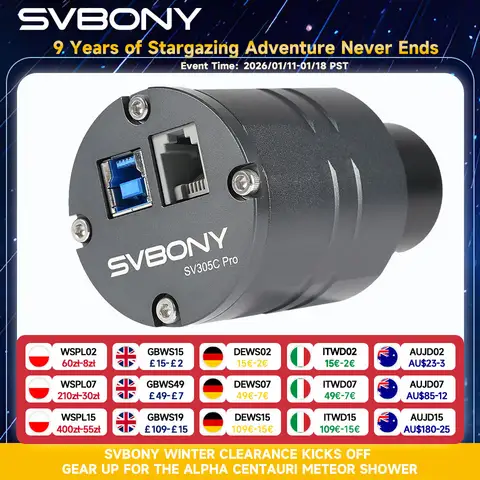 2MP USB3.0 Astronomy Guiding Camera svbony