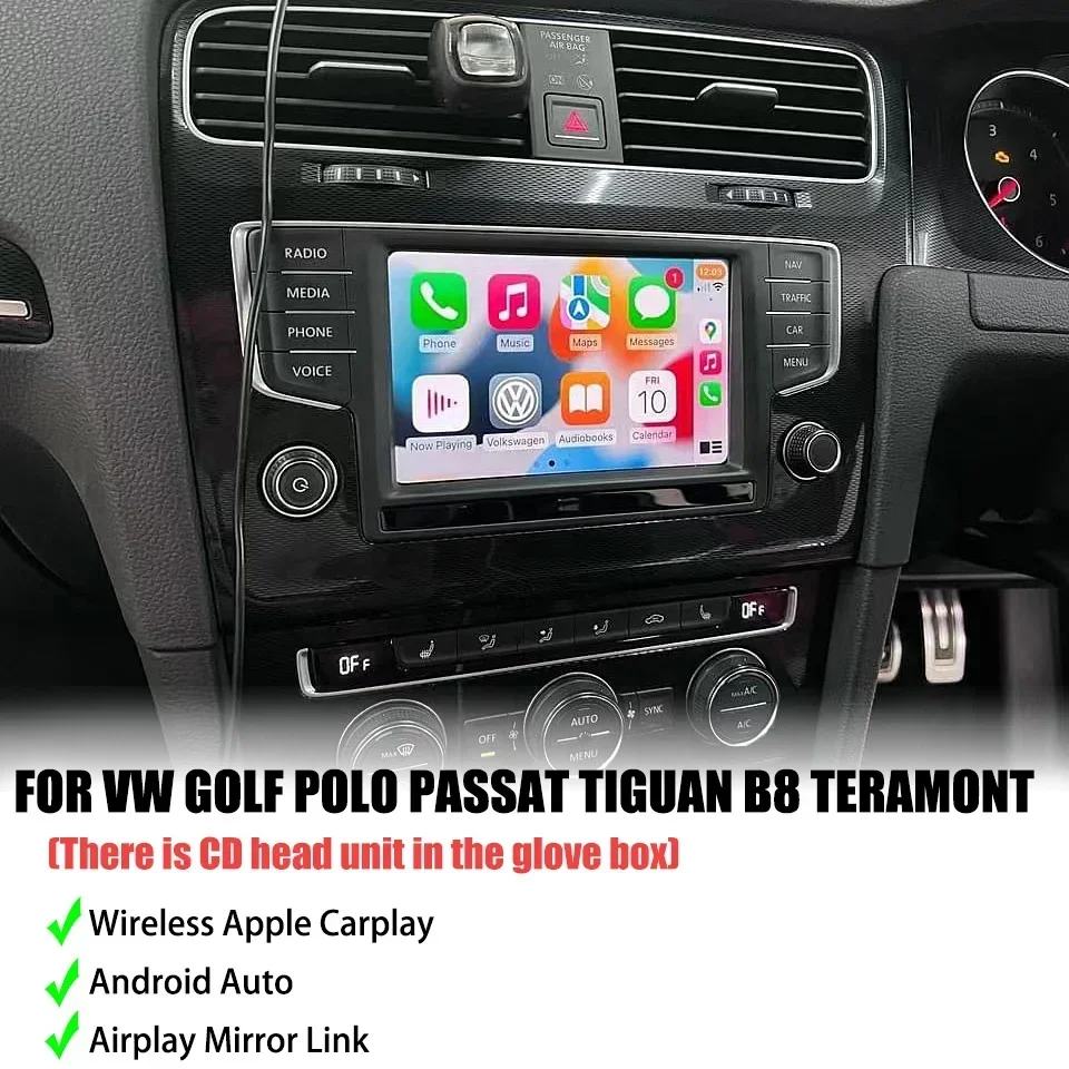 Car iPhone Smart Mirror Link Android Auto CarPlay MQB  Stereo Integrated Device For Golf MK5 MK7 Polo Passat B8