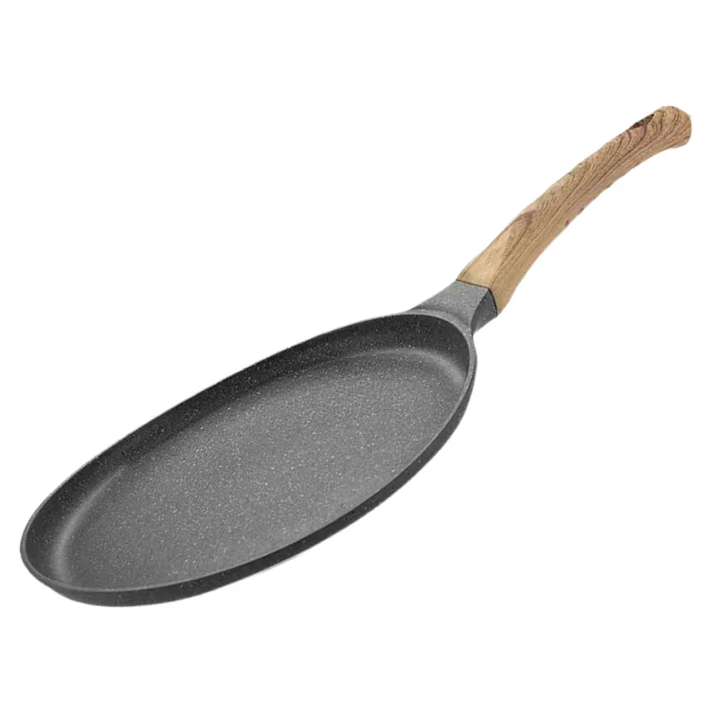 

Nonstick Crepe Pan Hard Texture Frying Pan with Handle for Pancakes Eggs Breakfast Cooking Kitchen Crepe Maker