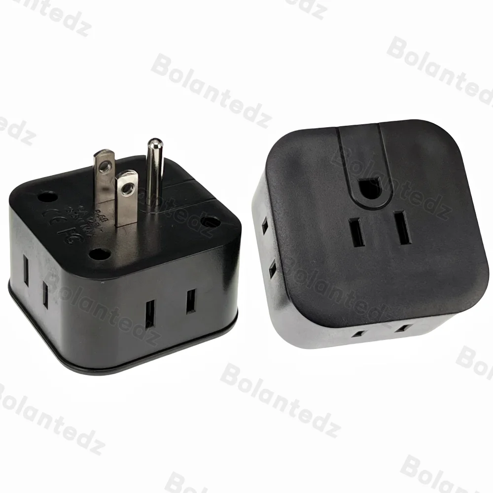 Bolantedz 5 طريقة الولايات المتحدة متعددة التوصيل منفذ موسع جدار المخرج المتوسع منفذ كهربائي صغير الفاصل للسفر المنزل مكتب النوم