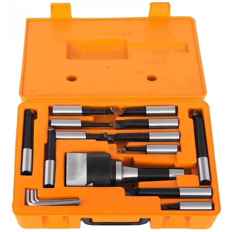 

Machine Tool Type F1 50mm Adjustable Milling Machine 2 Inch Coarse Boring Head, 9 Piece Cutter Sleeve for CNC