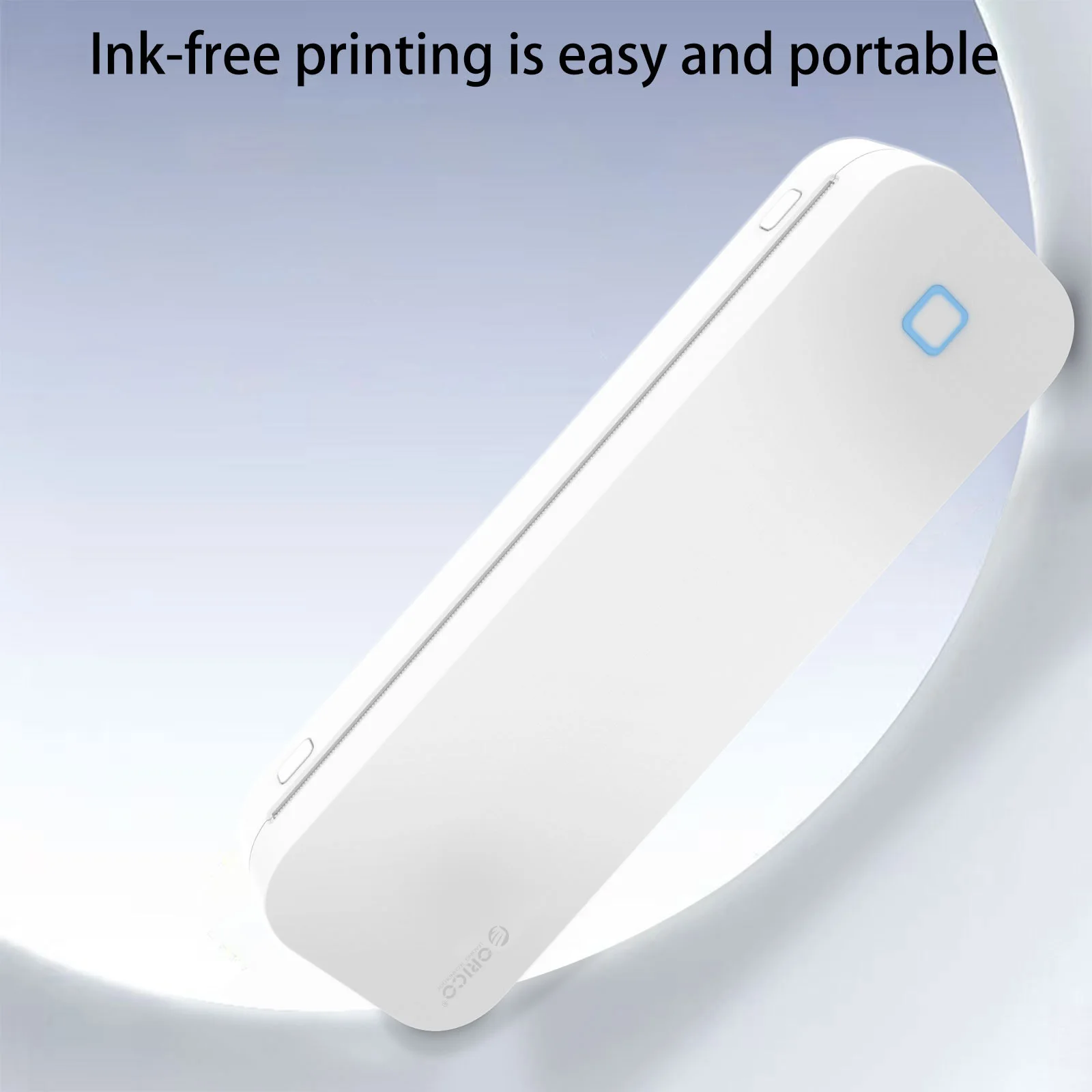 

A4 thermal inkless printer, Bluetooth connection, compatible with smartphones and computers, can print documents, pictures and