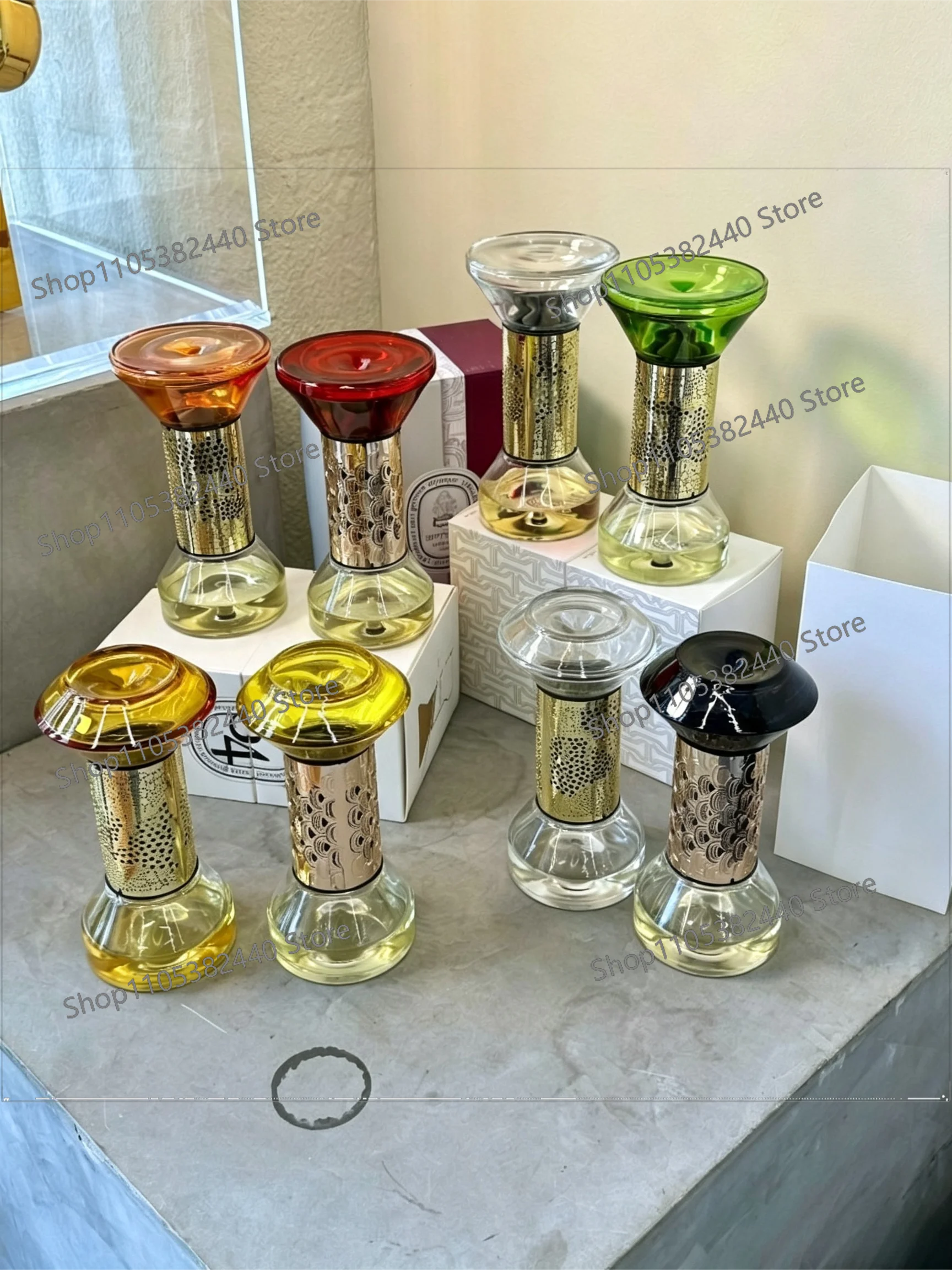 Luxury Aroma Hourglass Diffuser, No Fire Essential Oil Scent, Elegant Home Decor Ornament Gift for Birthday