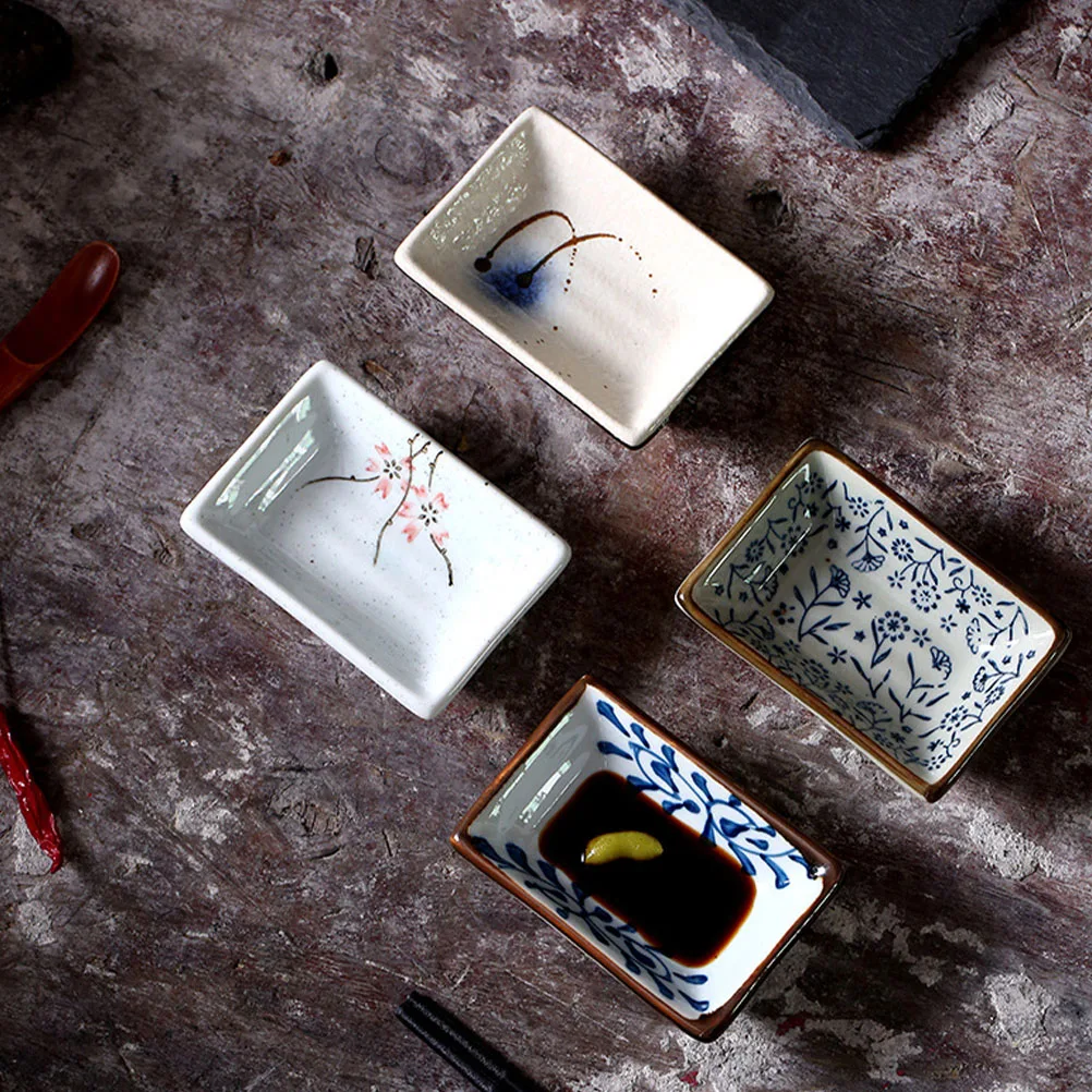 

2Pcs Ceramic Seasoning Dishes Small Bowls for Dipping Sauces Party Appetizer Dish Kitchen Essentials Easy Clean Smooth Surface