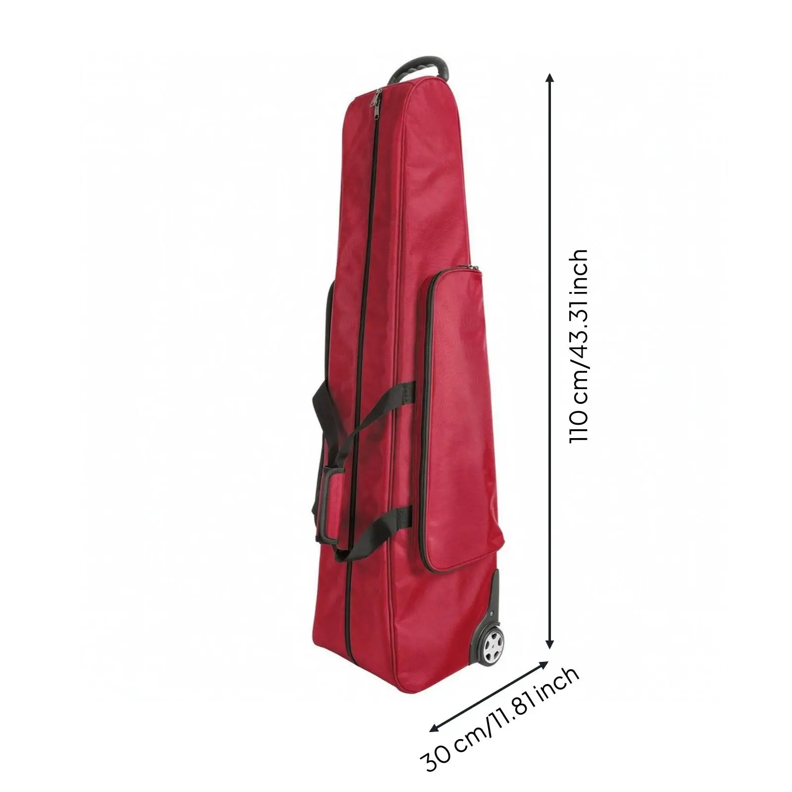 Fencing Luggage Case Rolling Gear Bag with Wheels Heavy Duty Oxford Cloth Storage for Fencing Equipment Travel