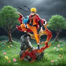27cm naruto anime figura uzumaki naruto uchiha sasuke modelo de ação estátua pvc ornamento desktop coleção brinquedos presente