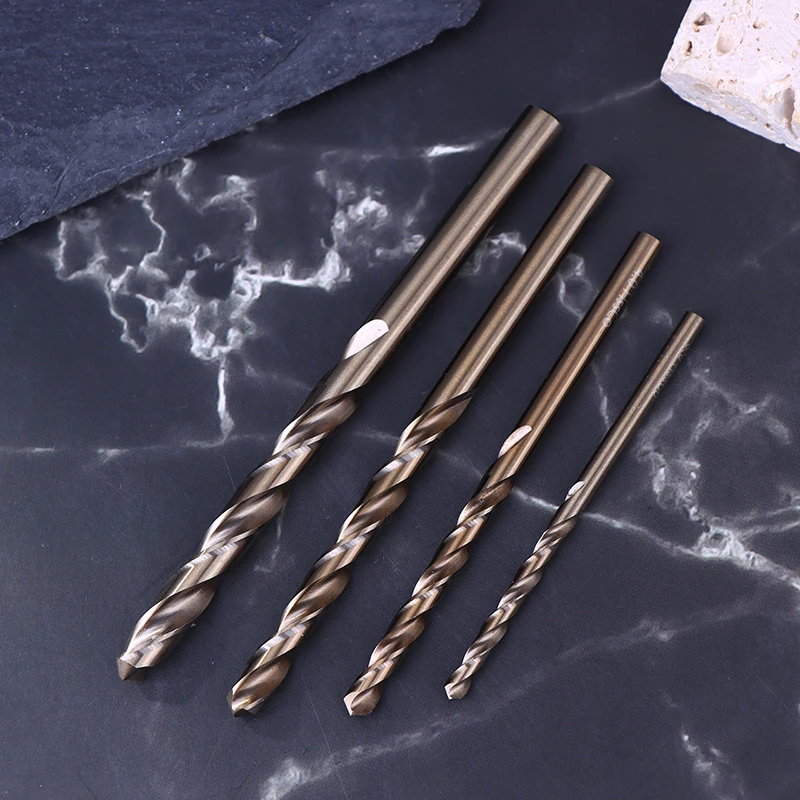 고품질 3/4/5/6mm M35 코발트 코팅 트위스트 드릴 비트 목재 금속 구멍 커터 스테인레스 스틸 목재 금속 드릴링