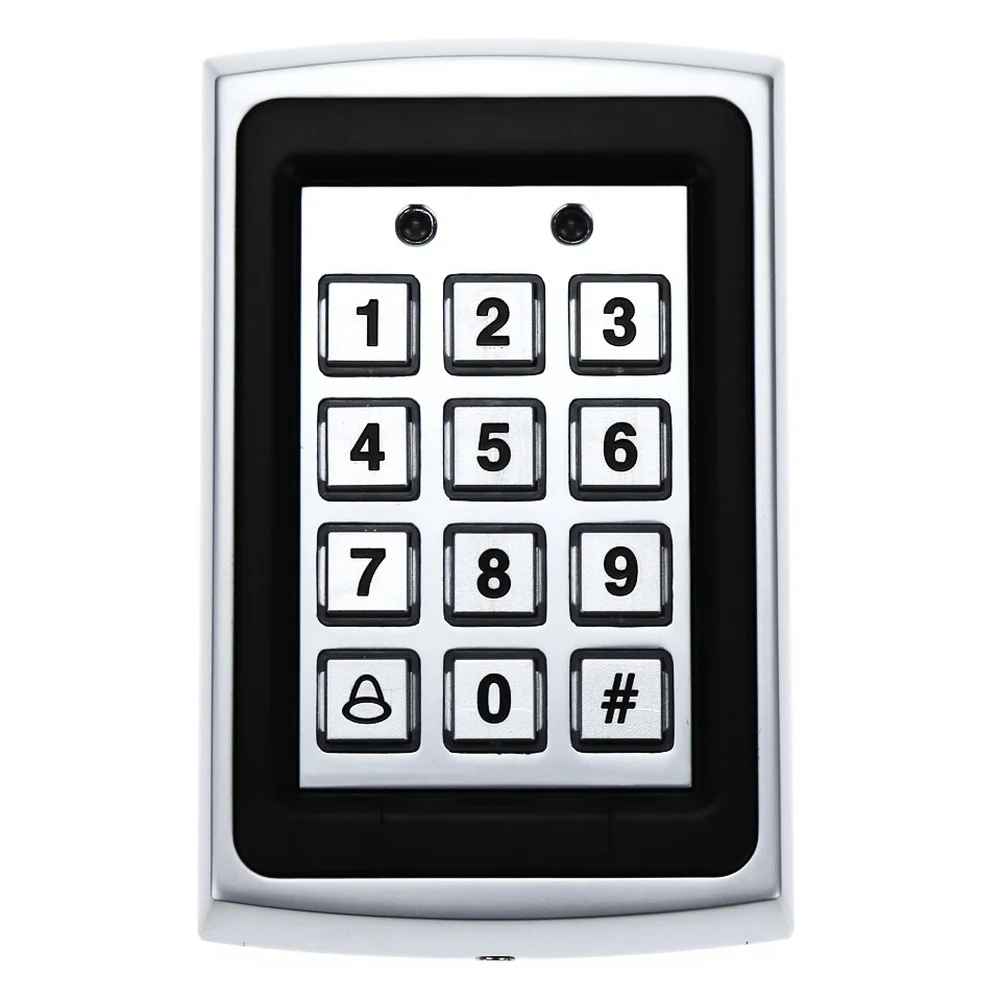 Stainless Steel For ACCESS Terminal Supporting 125kHz For RFID Cards Featuring Illuminated Keypad and Tamper-Resistant Assembly