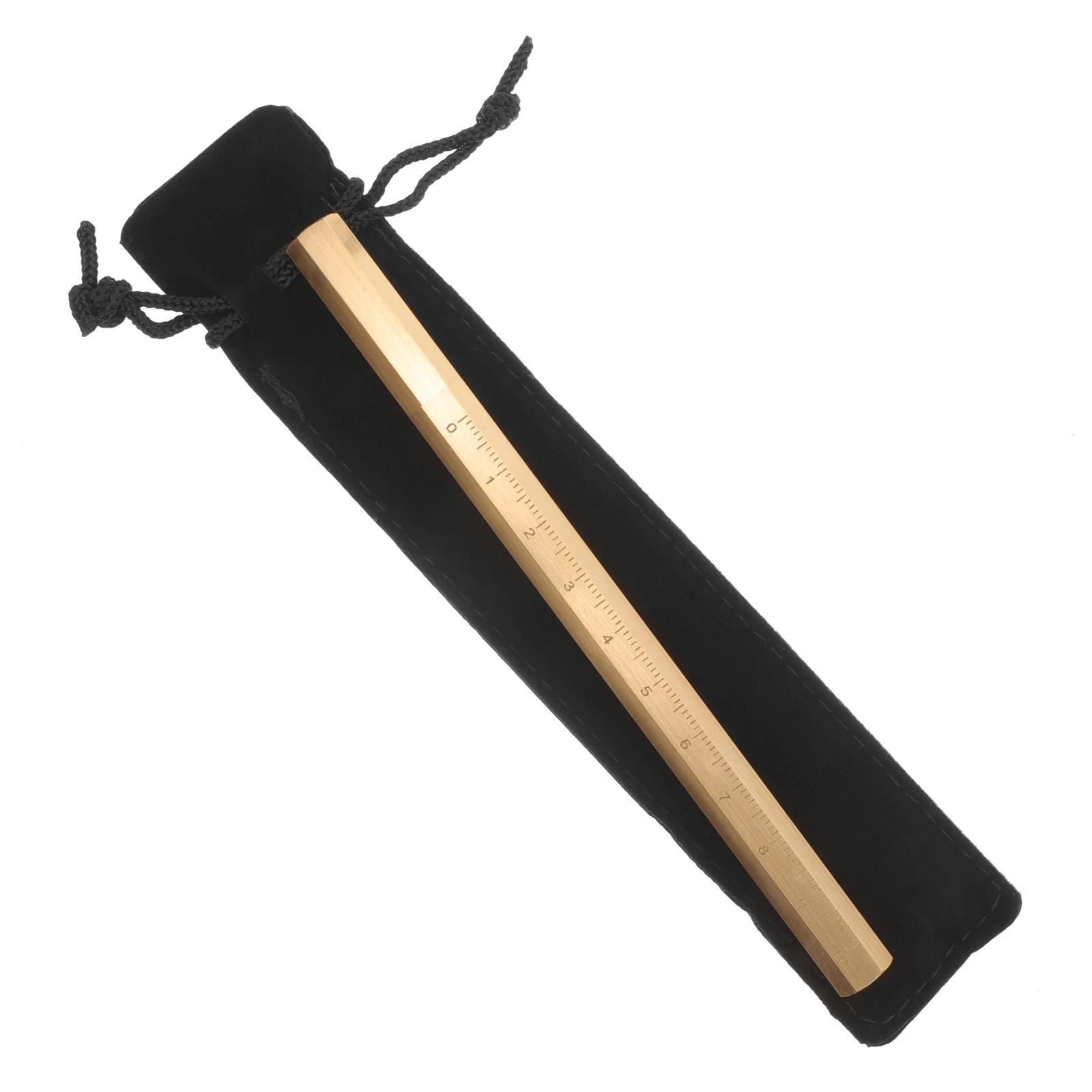 

Brass Gel Pen Hexagonal Design Vintage Writing Instrument Smooth Flow For Office School Stationery Gift Doodling Drawing