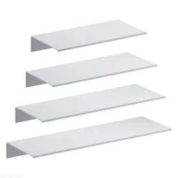 Shower Storage Rack Space Aluminum White Shelves Wall Shelf Hanging Board Ledge Bathroom Accessories Organizer Kitchen Holder