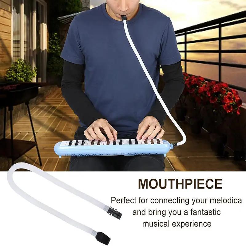 32/37 مفاتيح ميلوديكا أنبوب مرن بيانيكا المعبرة ABS البلاستيك ميلوديكا اكسسوارات الأسود آلة موسيقية استبدال أجزاء #4